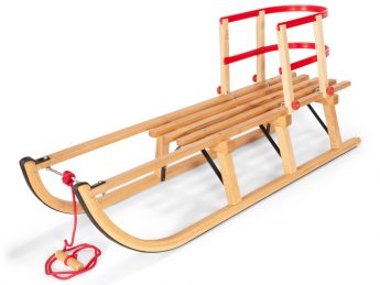 Wooden Sled with Back support