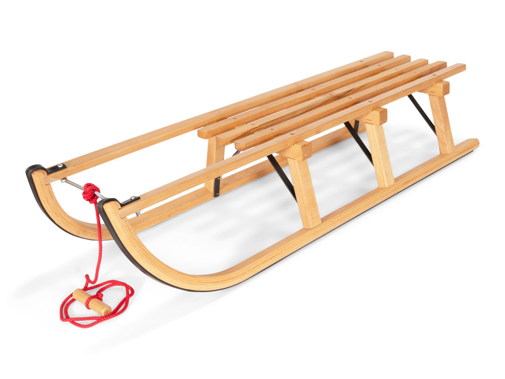 Imitatie elkaar Versterker Gloco Sirch Wooden Snow Sled Davos 43'' with Backrest - Snow sleds online