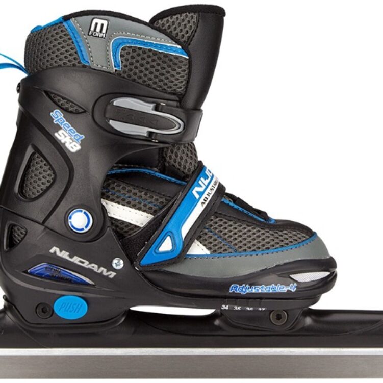 Nijdam Adjustable Boy's Ice Speed Skates Semi Softboot 2195