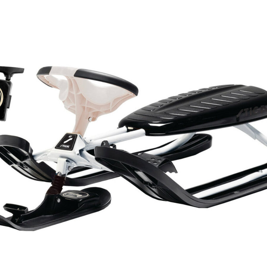 Stiga Snowracer Supreme GT Steering Sled Black White