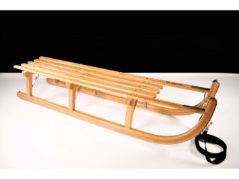 Wooden Sledge Davos 100 Alpina Fun by Colint Wood Sled Winter sleigh TÜV GS 