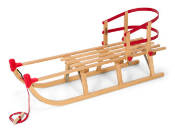 Snow sled for Kids with backrest 43" Spolnota