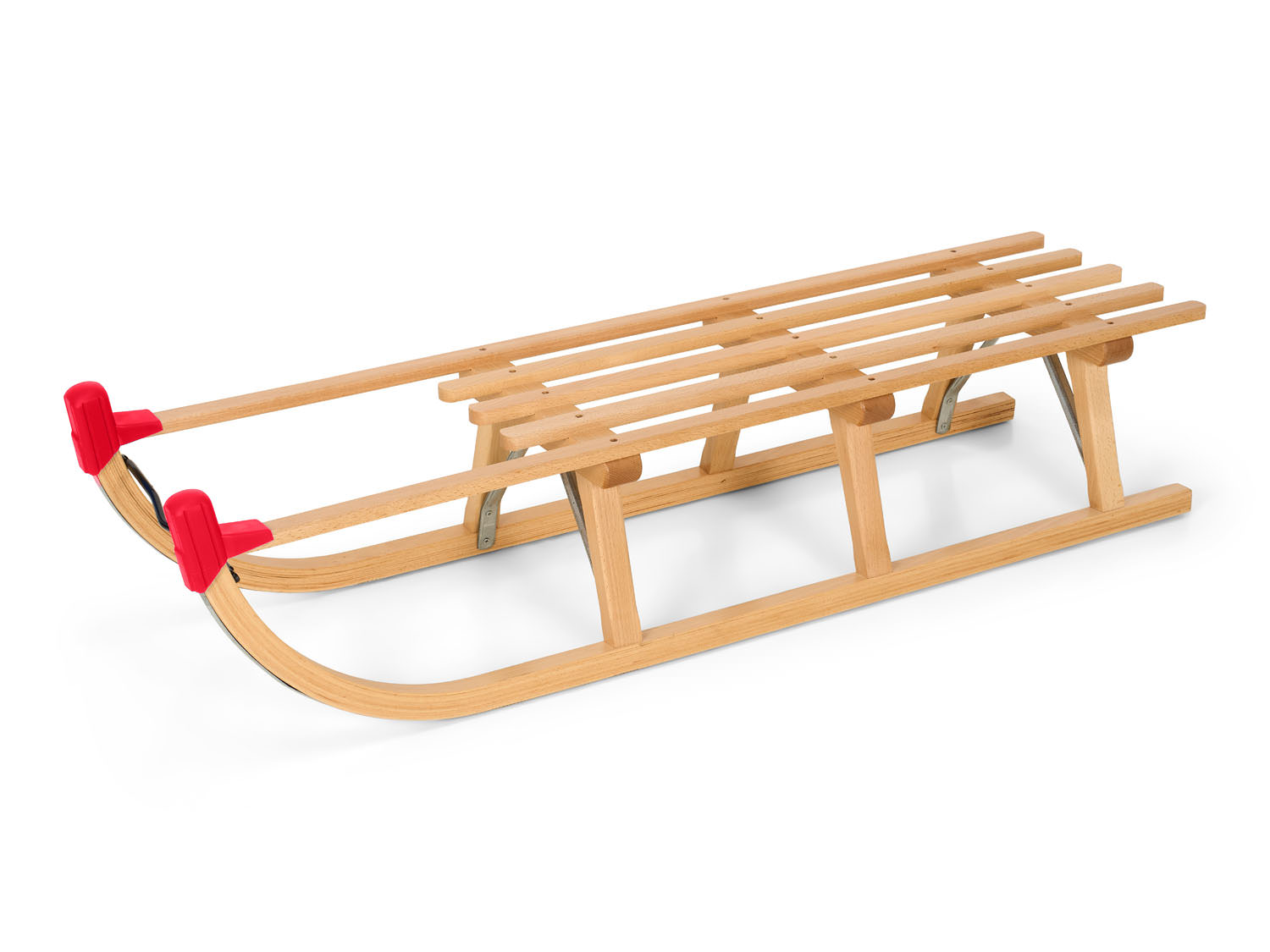 Wooden sled Davos Spolnota 43" Red
