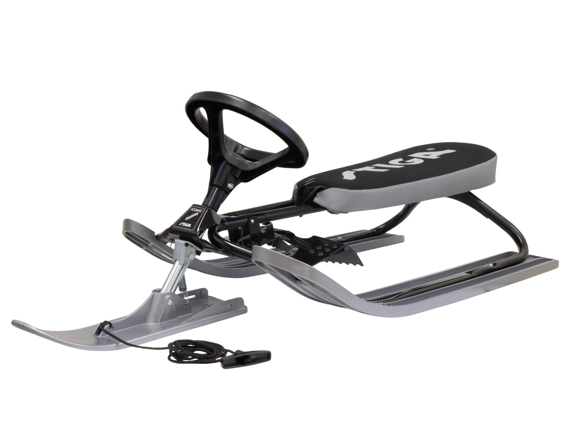 Stiga Snowracer Iconic Steering Sled Special Silver Edition