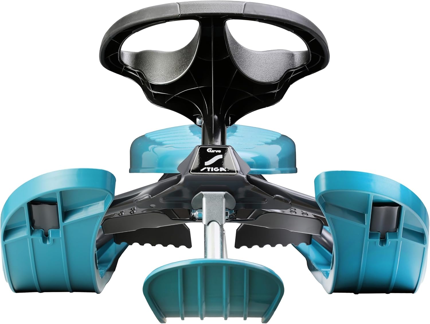 Stiga Snowracer Curve Bio Steering Sled Graphite/Aqua - Image 2